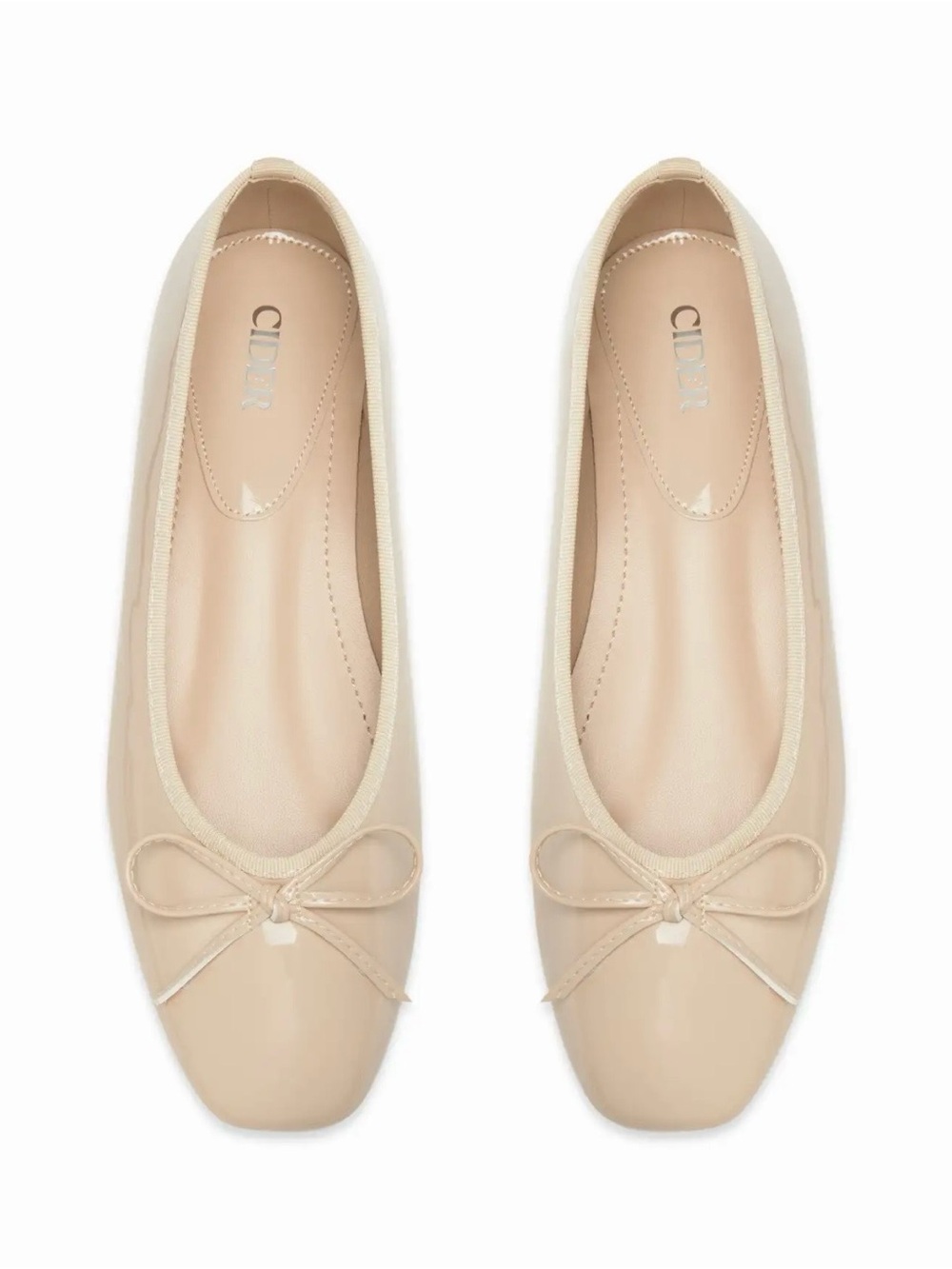 Cider Patent Leather Bowknot Ballet Flat